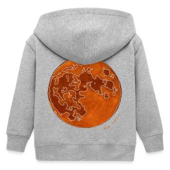 DER ORANGEFARBENE MOND - Kinder Organic Kapuzenjacke Mini Cultivator von Stanley/Stella - Grau meliert - Hinten
