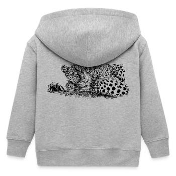 LÉOPARD - Veste à capuche enfant bio Stanley/Stella - gris chiné - Dos