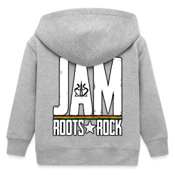 Jamaica Roots Rock Design - Veste à capuche enfant bio Stanley/Stella - gris chiné - Dos