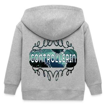 CONTROLLER - Kids Organic Zip-up Hoodie by Stanley/Stella - heather grey - Back