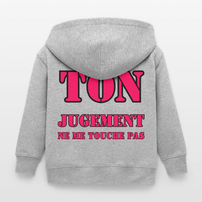 YOUR JUDGMENT DOES NOT AFFECT ME. Kids Organic Zip-up Hoodie by Stanley/Stella