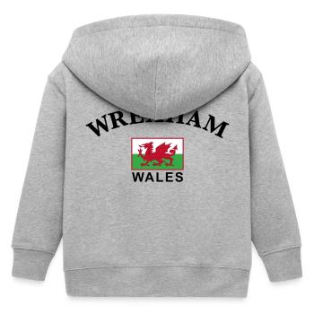 Wrexham, Pays de Galles - Veste à capuche enfant bio Stanley/Stella - gris chiné - Dos