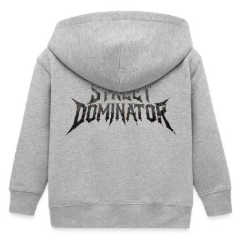 Street Dominator Performance Tuning Style - Kinder Organic Kapuzenjacke Mini Cultivator von Stanley/Stella - Grau meliert - Hinten