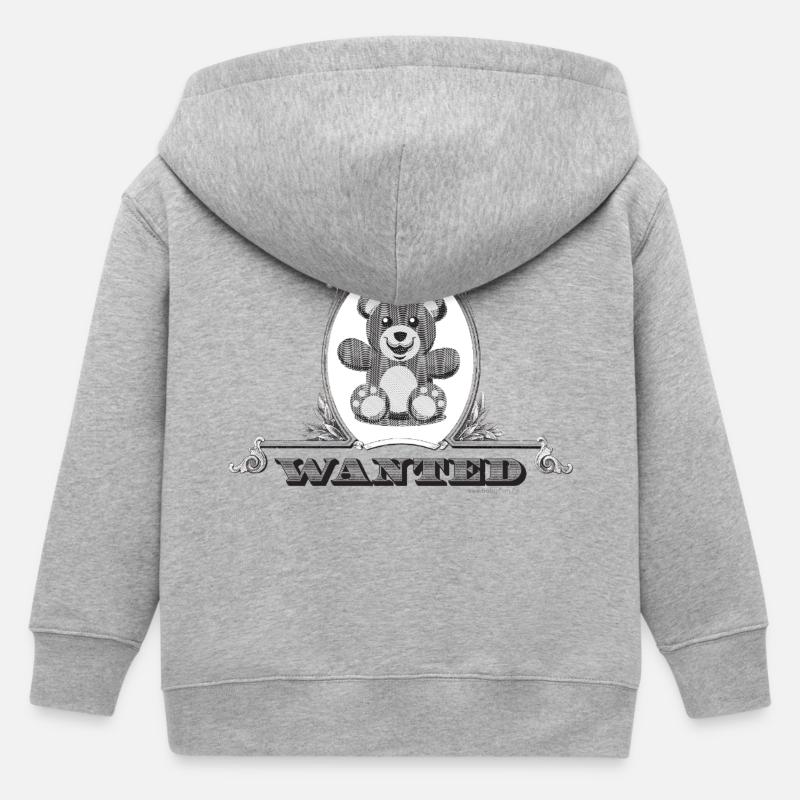 Wanted - Doudou - Veste à capuche enfant bio Stanley/Stella - gris chiné