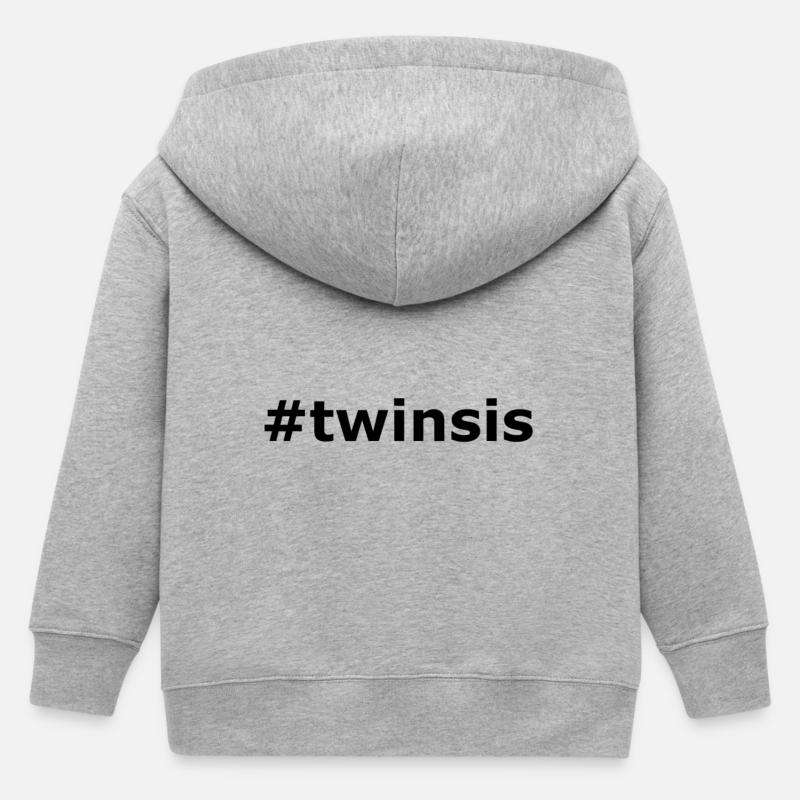 twinsis - Veste à capuche enfant bio Stanley/Stella - gris chiné