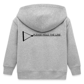Hold the line - Kinder Organic Kapuzenjacke Mini Cultivator von Stanley/Stella - Grau meliert - Hinten