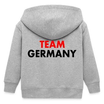 Team germany - Veste à capuche enfant bio Stanley/Stella - gris chiné - Dos