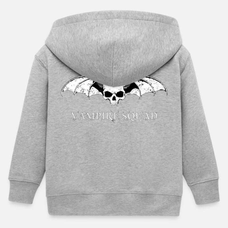 Vampire Squad White - Veste à capuche enfant bio Stanley/Stella - gris chiné