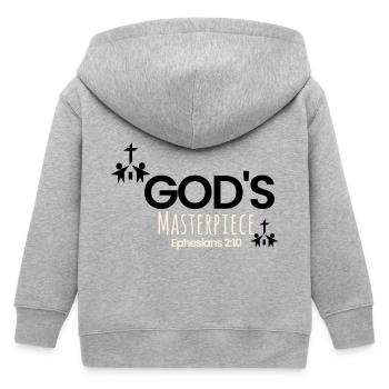 God’s Master Piece vêtements pour enfants haut de gamme - Veste à capuche enfant bio Stanley/Stella - gris chiné - Dos