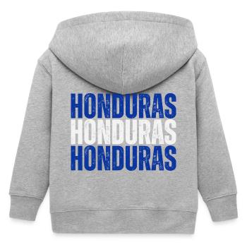 Flagge von Honduras, Honduranischer Stolz - Kinder Organic Kapuzenjacke Mini Cultivator von Stanley/Stella - Grau meliert - Hinten