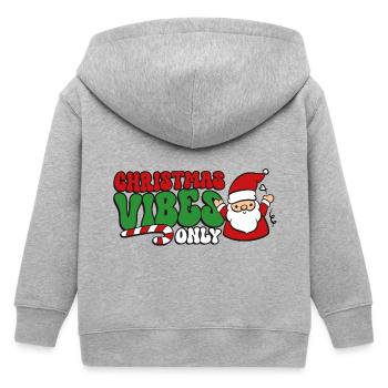 Weihnachten Weihnachtsstimmung Weihnachtsmann - Kinder Organic Kapuzenjacke Mini Cultivator von Stanley/Stella - Grau meliert - Hinten