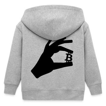 garder Bitcoin - Veste à capuche enfant bio Stanley/Stella - gris chiné - Dos