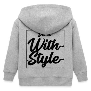 Faites-le avec le style - Veste à capuche enfant bio Stanley/Stella - gris chiné - Dos