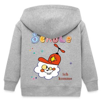 Écolier Enfant - Veste à capuche enfant bio Stanley/Stella - gris chiné - Dos