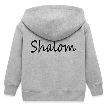 Shalom - Veste à capuche enfant bio Stanley/Stella - gris chiné - Dos