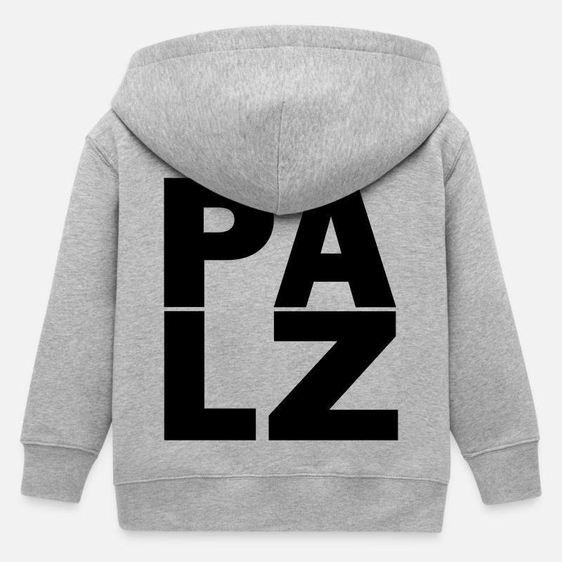 Pfalzluschd - Veste à capuche enfant bio Stanley/Stella - gris chiné