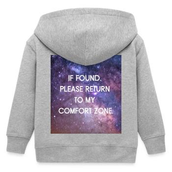 If found. Please return - Kids Organic Zip-up Hoodie by Stanley/Stella - heather grey - Back