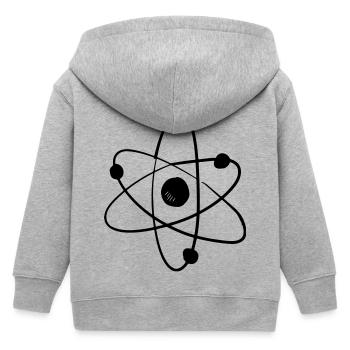 atom-logo - Veste à capuche enfant bio Stanley/Stella - gris chiné - Dos