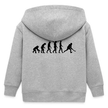 HOCKEY EVOLUTION! - Kinder Organic Kapuzenjacke Mini Cultivator von Stanley/Stella - Grau meliert - Hinten