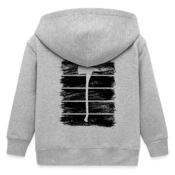 Hache de pompier - Veste à capuche enfant bio Stanley/Stella - gris chiné - Dos