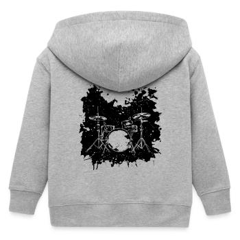Percussion - Veste à capuche enfant bio Stanley/Stella - gris chiné - Dos