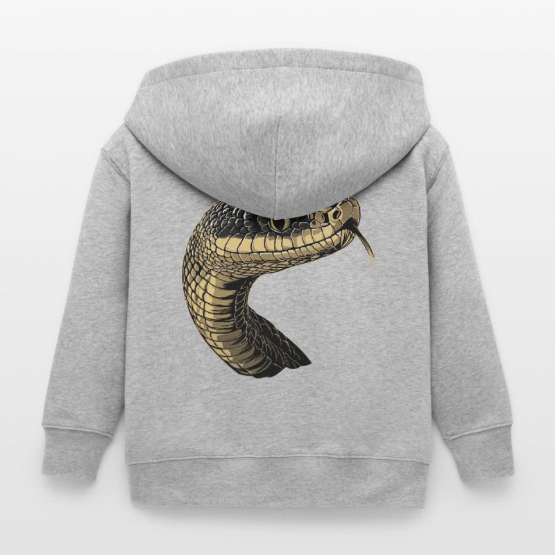 Schlange Python Kobra Mamba Klapperschlange Snake Kinder Organic Kapuzenjacke Mini Cultivator von Stanley/Stella