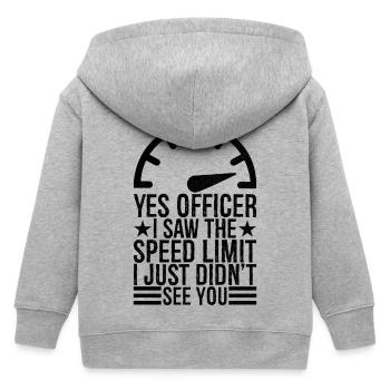 yes officer I saw the speed limit I just didn't - Kinder Organic Kapuzenjacke Mini Cultivator von Stanley/Stella - Grau meliert - Hinten