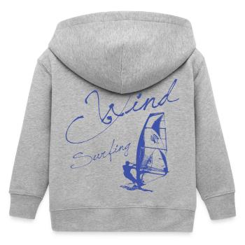 WINDSURFING - Cadeau SURFER WINDSURFER - Veste à capuche enfant bio Stanley/Stella - gris chiné - Dos