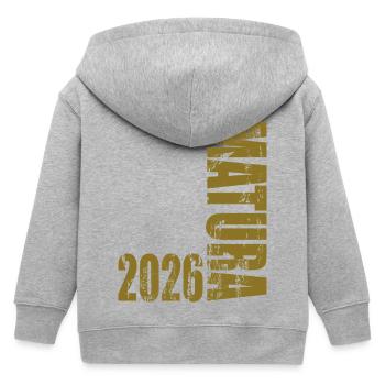 Matura 2026 - Kinder Organic Kapuzenjacke Mini Cultivator von Stanley/Stella - Grau meliert - Hinten