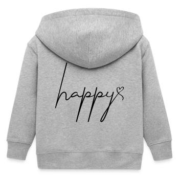 Happy - Kinder Organic Kapuzenjacke Mini Cultivator von Stanley/Stella - Grau meliert - Hinten