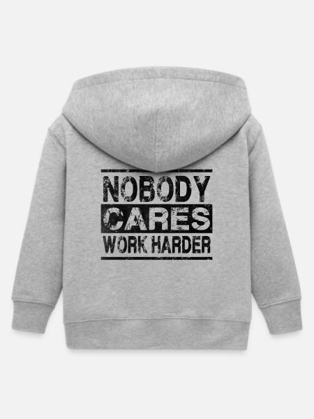Work Harder - Kinder Organic Kapuzenjacke Mini Cultivator von Stanley/Stella - Grau meliert