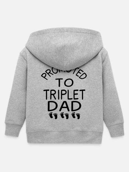 Triplets dad - Kinder Organic Kapuzenjacke Mini Cultivator von Stanley/Stella - Grau meliert