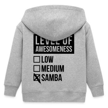 Samba - Veste à capuche enfant bio Stanley/Stella - gris chiné - Dos
