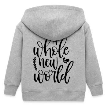 Nouveau Monde - Veste à capuche enfant bio Stanley/Stella - gris chiné - Dos