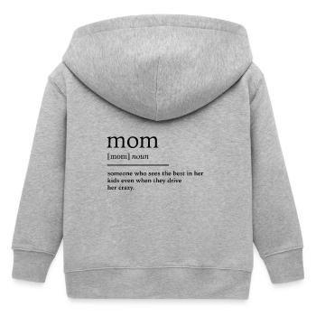 mère - Veste à capuche enfant bio Stanley/Stella - gris chiné - Dos