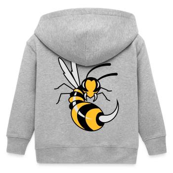 une guêpe avec une énorme piqûre - Veste à capuche enfant bio Stanley/Stella - gris chiné - Dos