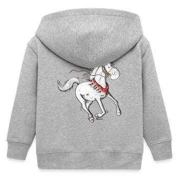 Cheval Arabe Mignon - Chevaux - Veste à capuche enfant bio Stanley/Stella - gris chiné - Dos