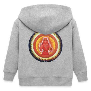 Sternentor der Macht und Selbstermächtigung - Kinder Organic Kapuzenjacke Mini Cultivator von Stanley/Stella - Grau meliert - Hinten