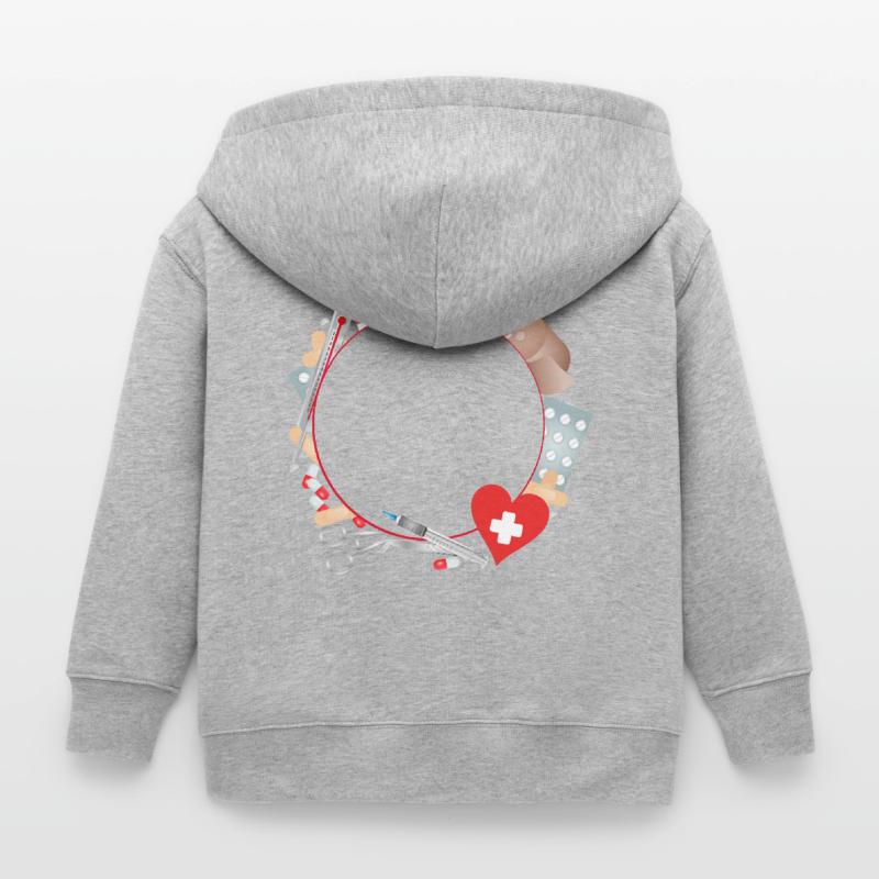 Erste Hilfe Set oder Reiseapotheke als Rahmen Kinder Organic Kapuzenjacke Mini Cultivator von Stanley/Stella