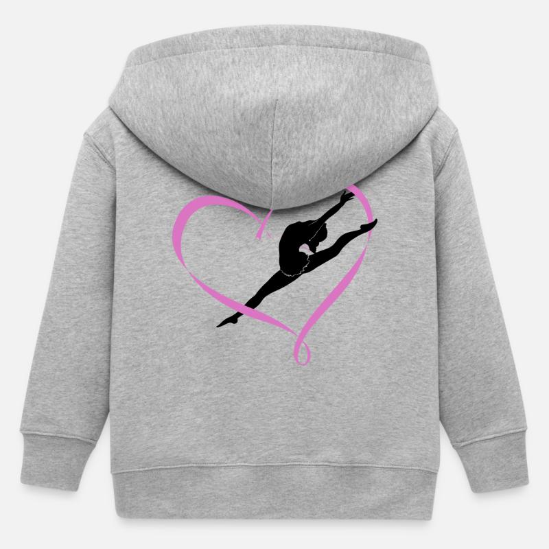 Danser - Veste à capuche enfant bio Stanley/Stella - gris chiné