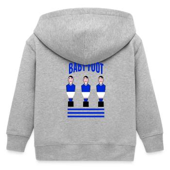 Tischfußball - Kinder Organic Kapuzenjacke Mini Cultivator von Stanley/Stella - Grau meliert - Hinten