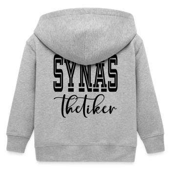 Synästhetiker - Kinder Organic Kapuzenjacke Mini Cultivator von Stanley/Stella - Grau meliert - Hinten