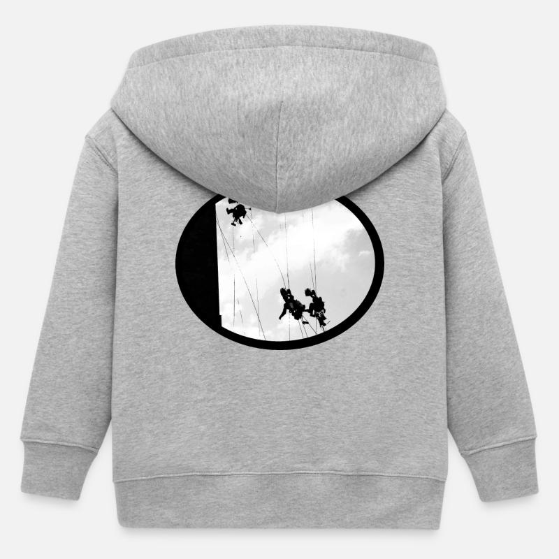 Ouvrier du bâtiment - Veste à capuche enfant bio Stanley/Stella - gris chiné