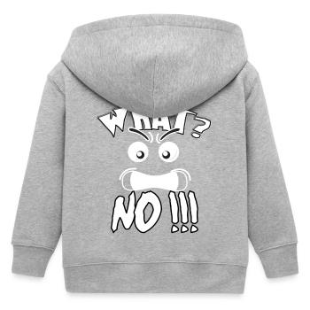 What? No! Was? Nein ! - Kinder Organic Kapuzenjacke Mini Cultivator von Stanley/Stella - Grau meliert - Hinten