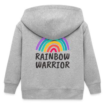 Rainbow Warrior - Kinder Organic Kapuzenjacke Mini Cultivator von Stanley/Stella - Grau meliert - Hinten