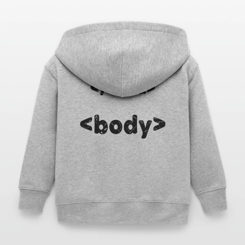 Code Developer Saying Debug Programmer Computer Kids Organic Zip-up Hoodie by Stanley/Stella