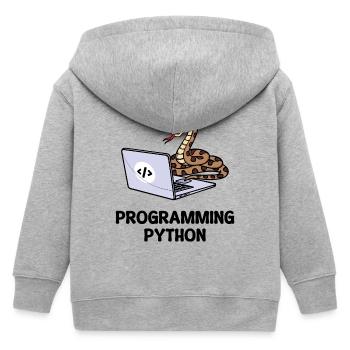 Developer Lustige Sprüche Programmierer Computer - Kinder Organic Kapuzenjacke Mini Cultivator von Stanley/Stella - Grau meliert - Hinten