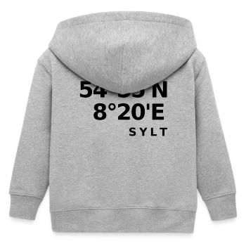 Sylt - Kids Organic Zip-up Hoodie by Stanley/Stella - heather grey - Back