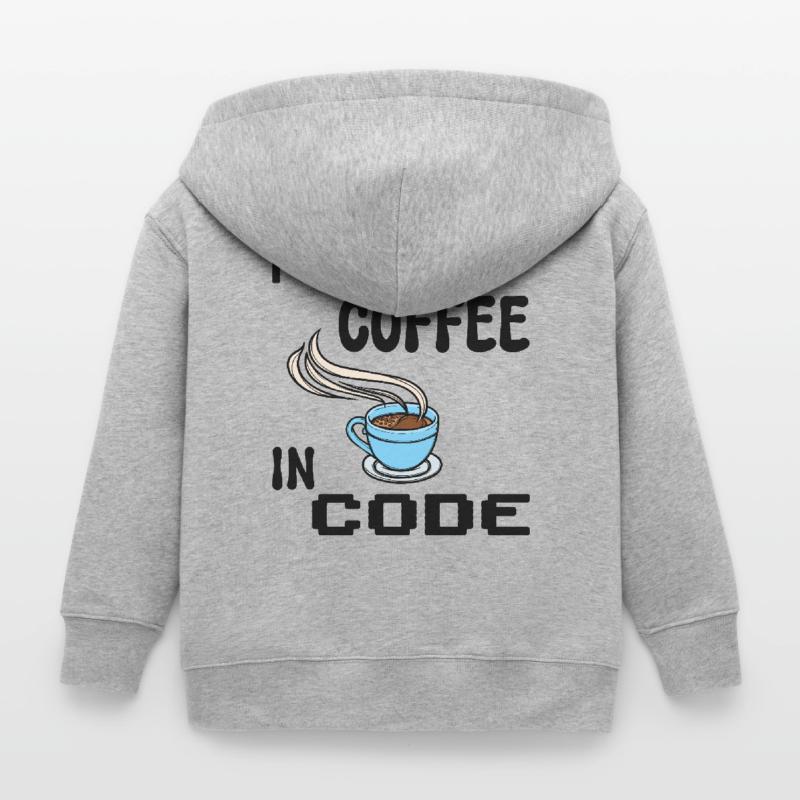 Code Programmer Scripting Statement Developer Kids Organic Zip-up Hoodie by Stanley/Stella
