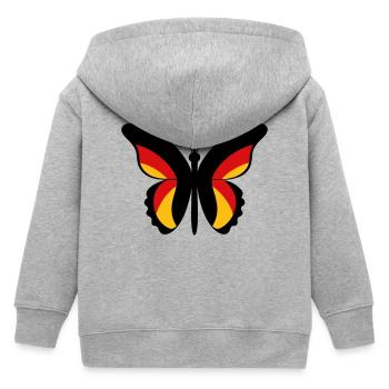 GER Papillon - Veste à capuche enfant bio Stanley/Stella - gris chiné - Dos